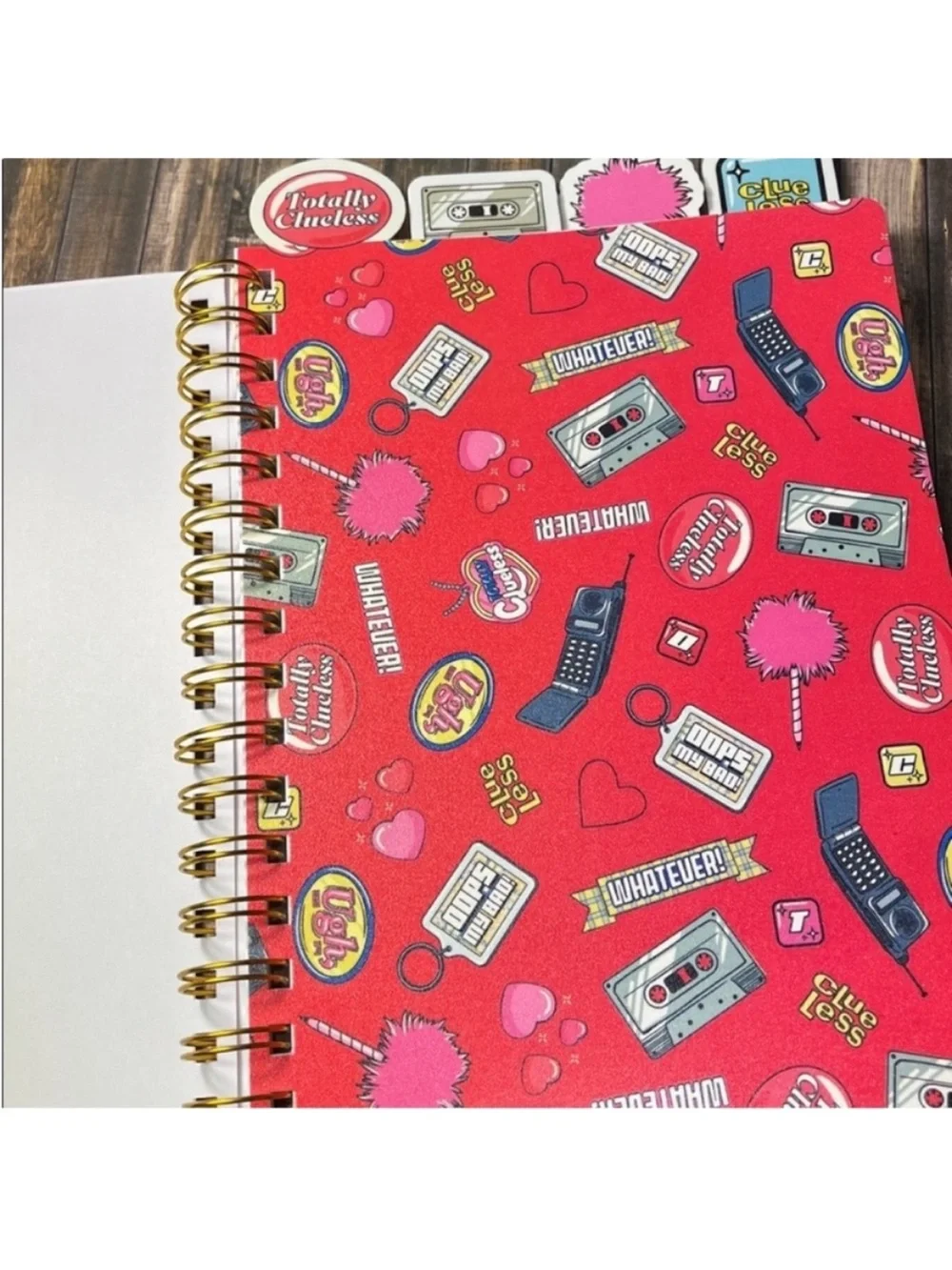 5for$10 Pink License Four Tabbed Journal Clueless - Bullseye's Playground